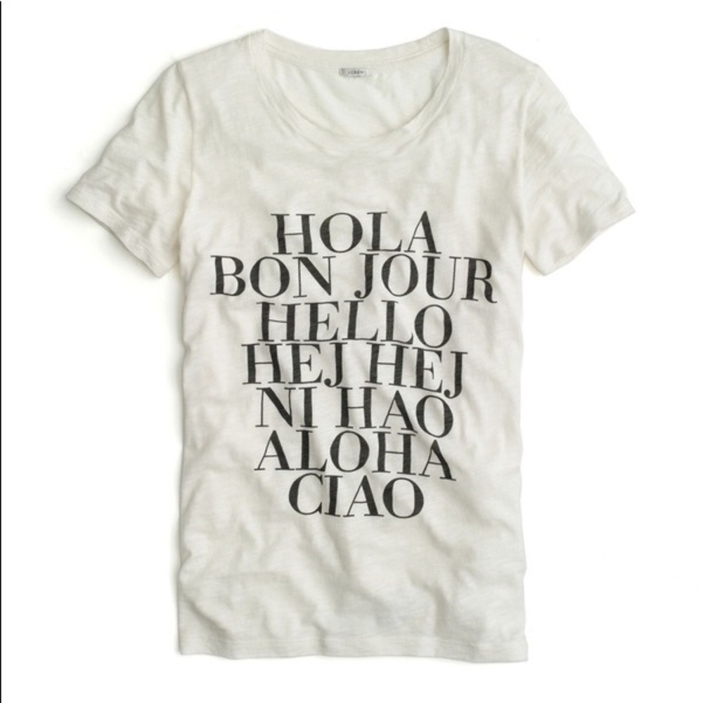 J. Crew Hello Tee